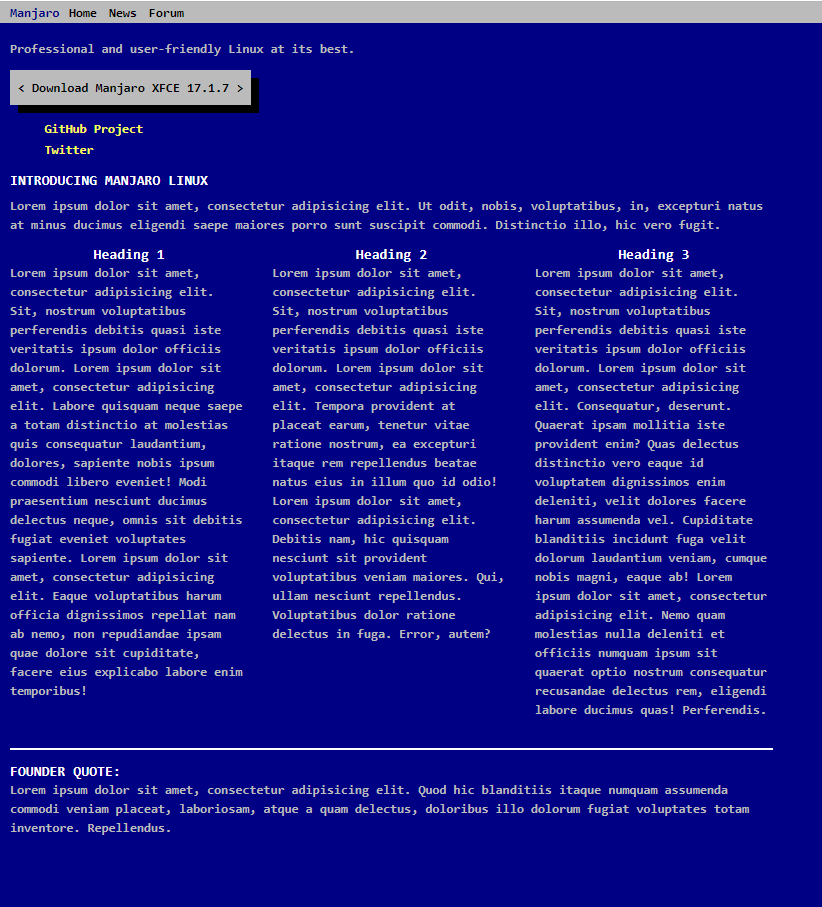 DOS Theme Screenshot